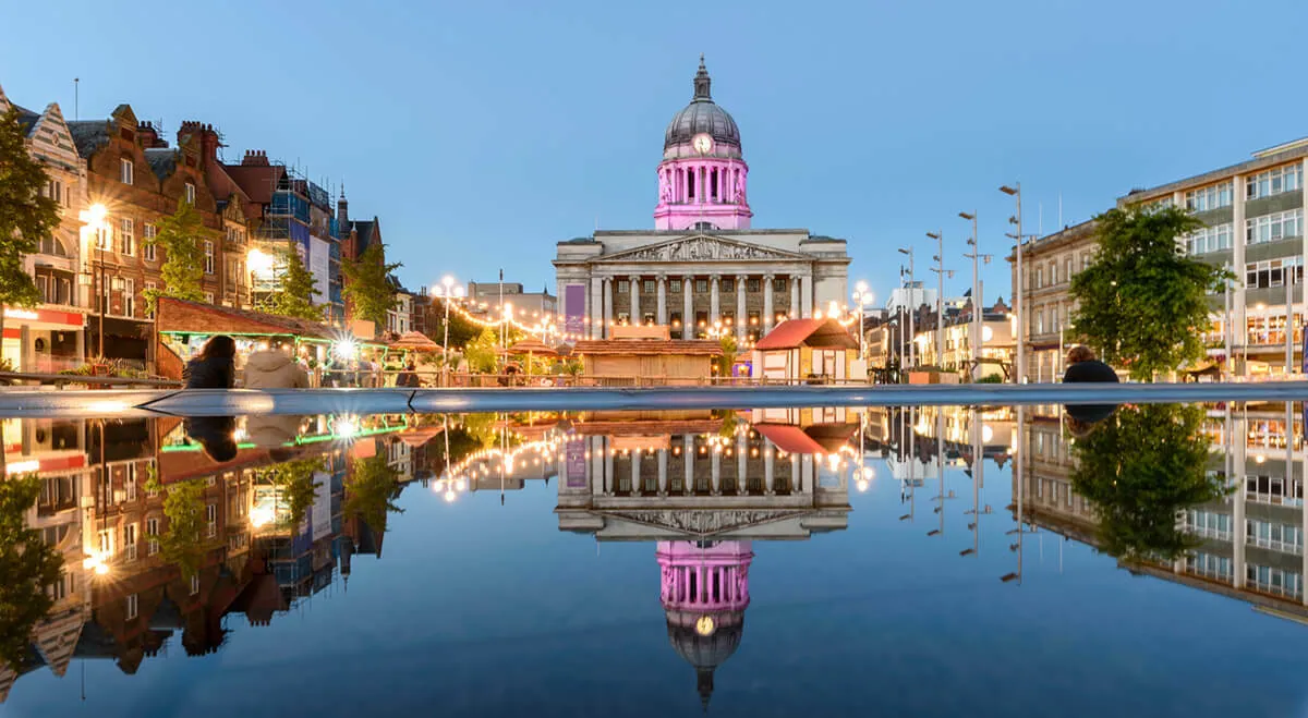 Nottingham cityscape