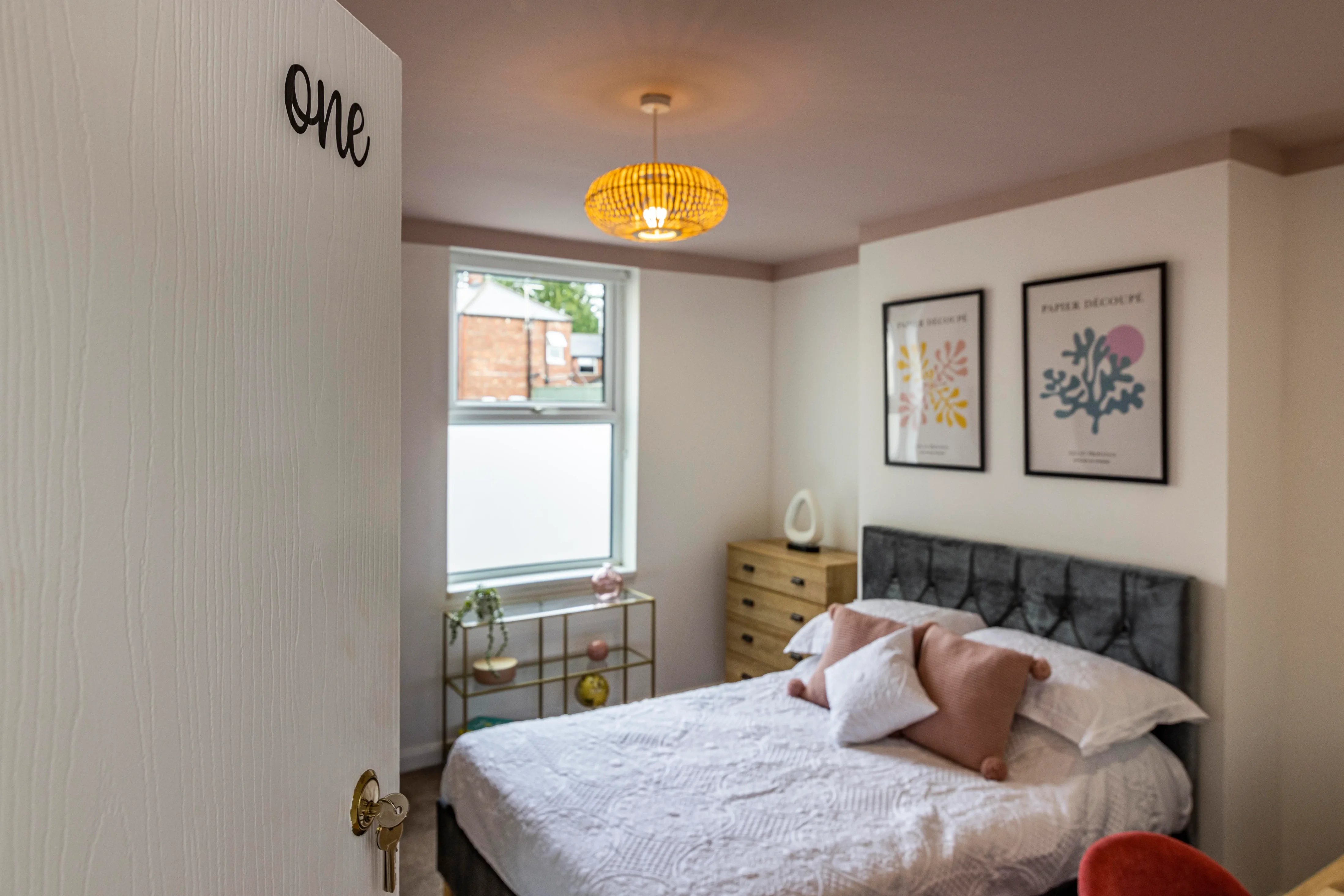 Stylish bedroom in a fully managed property